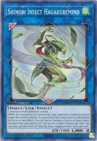 Shinobi Insect Hagakuremino - DAMA-EN096 - Common 1st Edition Dawn of Majesty 1st Edition Singles