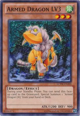 Armed Dragon LV3 - LCYW-EN203 - Common Unlimited Legendary Collection 3: Yugi&#39;s World Unlimited Singles