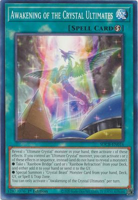 Awakening of the Crystal Ultimates - SDCB-EN016 - Common 1st Edition Legend of the Crystal Beasts 1st Edition Singles