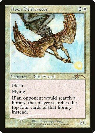 Aven Mindcensor 1/5 - Retro Frame Foil Promo (Love Your LGS 2021) Magic: The Gathering Promo Cards