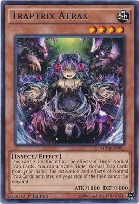 Traptrix Atrax - MP14-EN085 - Rare 1st Edition Yu-Gi-Oh! 2014 Mega-Tins Single