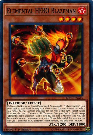 Elemental HERO Blazeman - LEHD-ENA16 - Common 1st Edition Legendary Hero Decks 1st Edition Singles