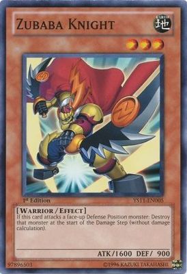 Zubaba Knight - YS11-EN005 - Common 1st Edition Starter Deck: Dawn of the Xyz 1st Edition Singles