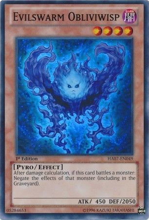 Evilswarm Obliviwisp - HA07-EN049 - Super Rare 1st Edition Hidden Arsenal 7: Knight of Stars 1st Edition Singles (espanol)
