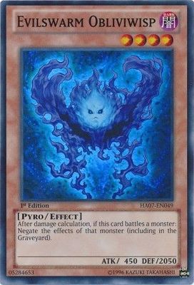Evilswarm Obliviwisp - HA07-EN049 - Super Rare 1st Edition Hidden Arsenal 7: Knight of Stars 1st Edition Singles