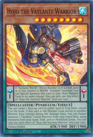 Hojo the Vaylantz Warrior - TAMA-EN004 - Super Rare 1st Edition Tactical Masters 1st Edition Singles
