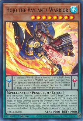 Hojo the Vaylantz Warrior - TAMA-EN004 - Super Rare 1st Edition Tactical Masters 1st Edition Singles