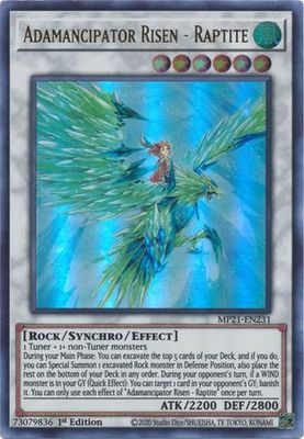 Adamancipator Risen - Raptite - MP21-EN231 - Ultra Rare 1st Edition 2021 Mega-Tin: Ancient Battles 1st Edition Singles