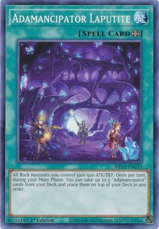 Adamancipator Laputite - MP21-EN233 - Common 1st Edition 2021 Mega-Tin: Ancient Battles 1st Edition Singles