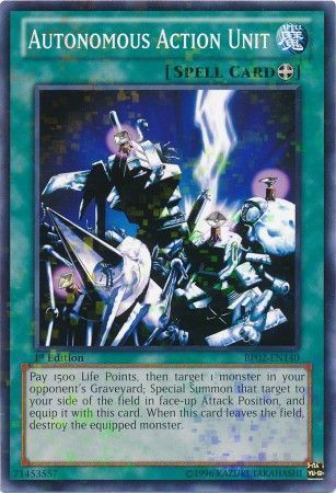 Autonomous Action Unit - BP02-EN140 - Mosaic Rare 1st Edition Battle Pack 2: War of the Giants Mosaic Rare 1st Edition Singles