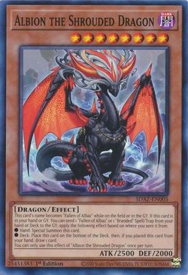 Albion the Shrouded Dragon - SDAZ-EN005 - Common 1st Edition Structure Deck: Albaz Strike 1st Edition Singles
