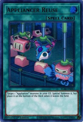 Appliancer Reuse - BLAR-EN043 - Ultra Rare 1st Edition Battles of Legend: Armageddon 1st Edition Singles