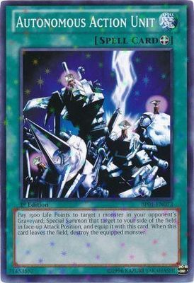 Autonomous Action Unit - BP01-EN073 - Starfoil Rare 1st Edition Battle Pack: Epic Dawn 1st Edition Starfoil Singles