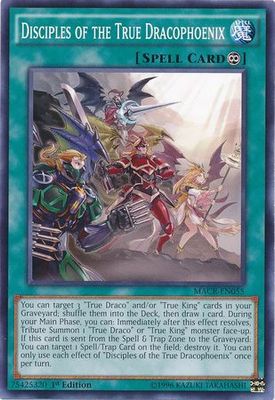 Disciples of the True Dracophoenix - MACR-EN055 - Common 1st Edition Maximum Crisis 1st Edition Singles (espanol)