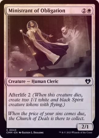 Ministrant of Obligation 0043 - Foil Commander Masters Foil Singles