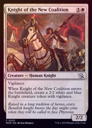 Knight of the New Coalition 0025 - Foil March of the Machine Foil Singles