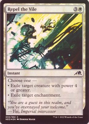 Repel the Vile 033/302 - Foil Kamigawa Neon Dynasty Foil Singles