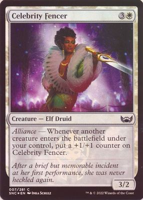 Celebrity Fencer 007/281 - Foil Streets of New Capenna Foil Singles