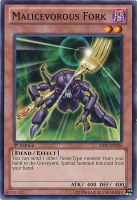Malicevorous Fork - SHSP-EN004 - Common 1st Edition Shadow Specters 1st Edition Singles