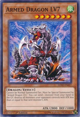 Armed Dragon LV7 - LED2-EN027 - Common 1st Edition Legendary Duelists: Ancient Millennium Singles