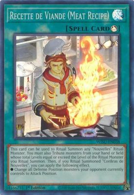 Recette de Viande (Meat Recipe) - WISU-EN038 - Super Rare 1st Edition Wild Survivors 1st Edition Singles (espanol)