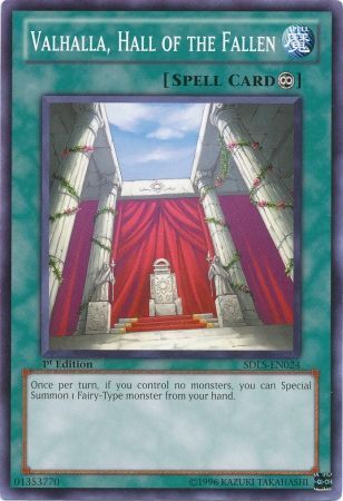 Valhalla, Hall of the Fallen - SDLS-EN024 - Common 1st Edition Structure Deck: Lost Sanctuary 1st Edition Singles