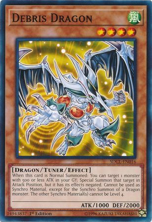 Debris Dragon - SDCL-EN016 - Common 1st Edition Cyberse Link Singles