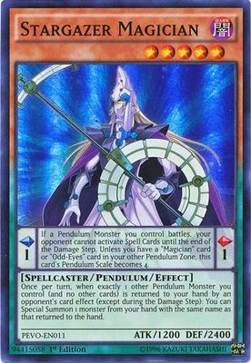 Stargazer Magician - PEVO-EN011 - Super Rare 1st Edition Pendulum Evolution Singles