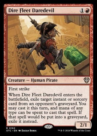 Dire Fleet Daredevil 0162 Outlaws of Thunder Junction Commander Singles