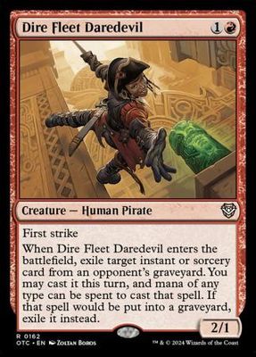 Dire Fleet Daredevil 0162 Outlaws of Thunder Junction Commander Singles