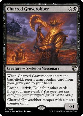 Charred Graverobber - Commander: Outlaws of Thunder Junction (OTC) Commander