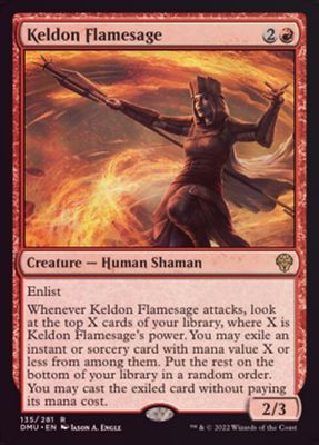 Keldon Flamesage 135/281 - Foil Dominaria United Foil Singles