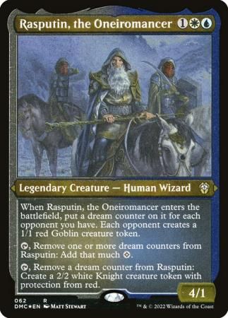 Rasputin, the Oneiromancer 062 - Etched Foil Dominaria United Collector Booster Foil Singles
