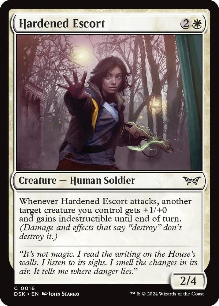 Hardened Escort - Duskmourn: House of Horror (Foil) Duskmourn: House of Horror