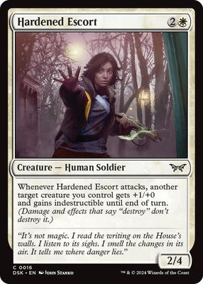 Hardened Escort - Duskmourn: House of Horror (Foil) Duskmourn: House of Horror