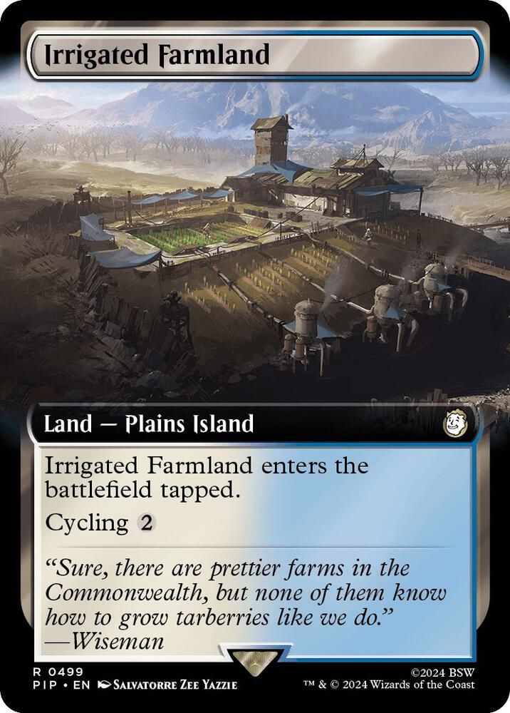 GA Irrigated Farmland (Extended Art) - Universes Beyond: Fallout (PIP) Universes Beyond: Fallout Foil