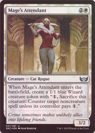 Mage&#39;s Attendant 021/281 - Foil Streets of New Capenna Foil Singles