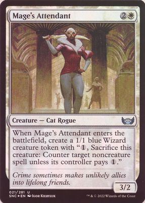 Mage&#39;s Attendant 021/281 - Foil Streets of New Capenna Foil Singles