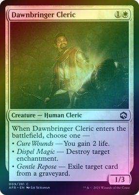 Dawnbringer Cleric 009/281 - Foil Adventures in the Forgotten Realms Foil Singles
