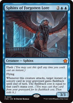 GA Sphinx of Forgotten Lore - Foundations (FDN) Foundations Foil