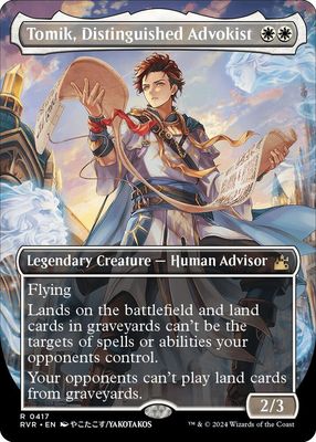 GA Tomik, Distinguished Advokist (Anime Borderless) - Ravnica Remastered (RVR) Ravnica Remastered