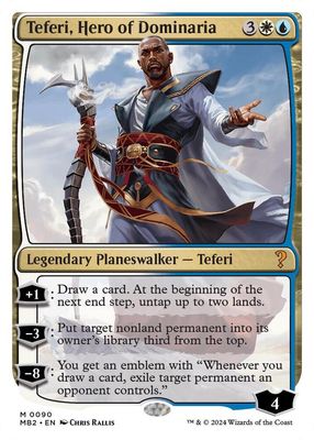 SJ Teferi, Hero of Dominaria (White Border) - Mystery Booster 2 (MB2) Mystery Booster 2