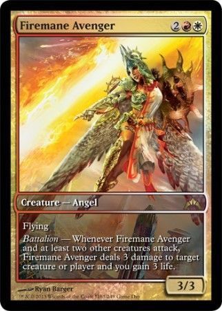Firemane Avenger - GTC Game Day Top 8 Foil Magic: The Gathering Promo Cards (Español)