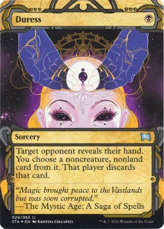 Duress 029/063 - Etched Foil Strixhaven: School of Mages Etched Foil Singles