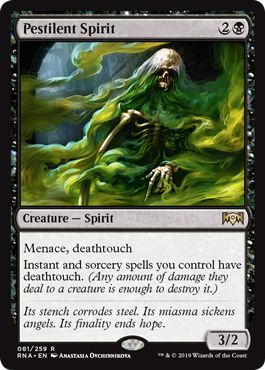 Pestilent Spirit 081/259 Ravnica Allegiance Singles (Español)