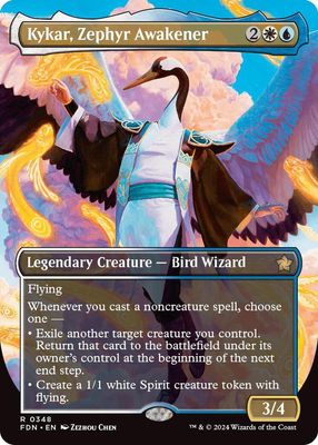 Kykar, Zephyr Awakener (Borderless) - Foundations (FDN) Foundations