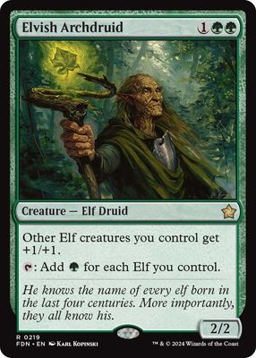 GA Elvish Archdruid - Foundations (FDN) Foundations Foil