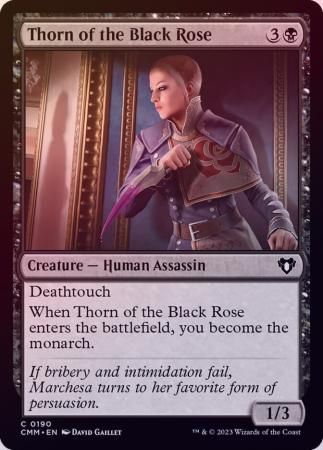 Thorn of the Black Rose 0190 - Foil Commander Masters Foil Singles