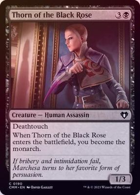 Thorn of the Black Rose 0190 - Foil Commander Masters Foil Singles