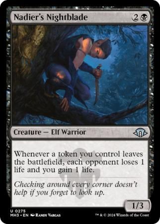 Nadier&#39;s Nightblade 275 Modern Horizons 3 Singles